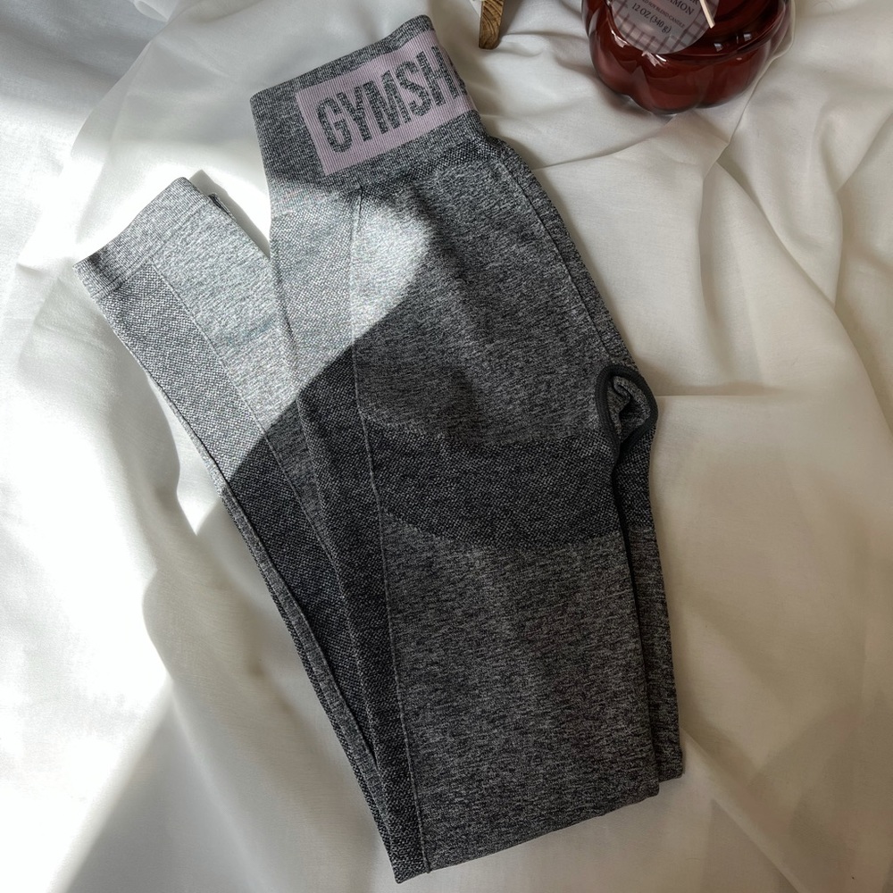 Gymshark Flex High Waisted Leggings - Charcoal Marl - Picture 1 of 4